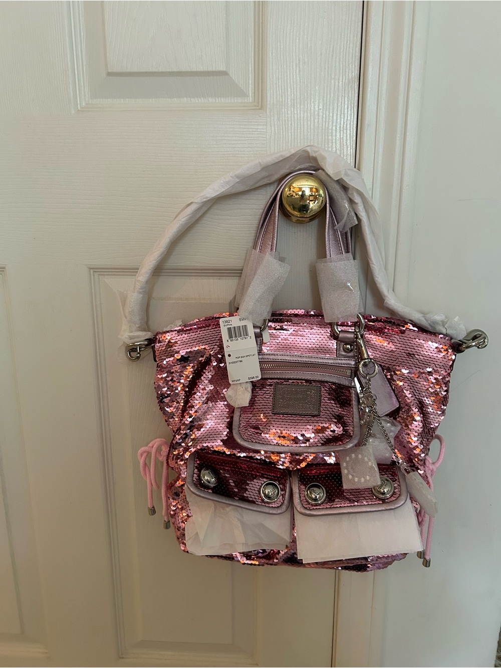 Coach Pink Sequin Shoulder Bag Poppy Limited Edition Spotlight Tote
Model 13821